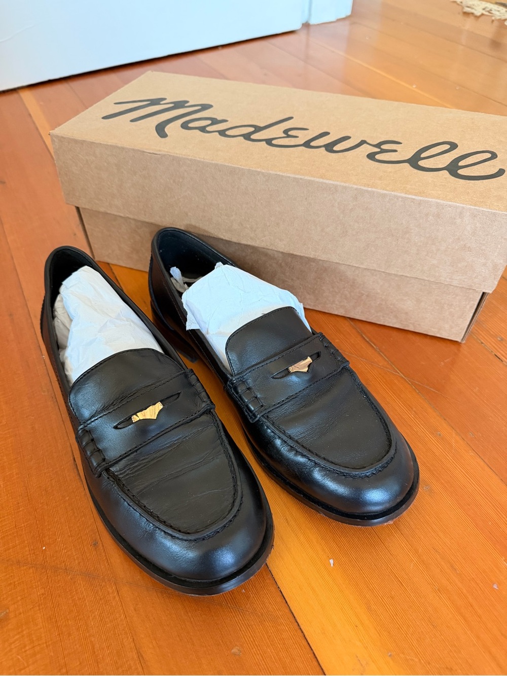 Madewell Grayson Black Penny Loafers